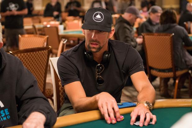 OLYMPIC CHAMP MICHAEL PHELPS APPEARANCE HIGHLIGHTS OPENING-DAY WSOP ACTION