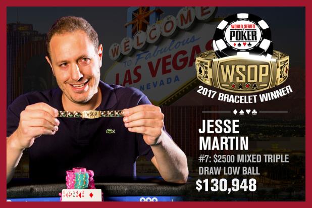 JESSE MARTIN STRIKES GOLD IN $2,500 MIXED TRIPLE LOWBALL