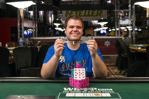 DAVID OLSON CELEBRATES FIRST WSOP GOLD BRACELET VICTORY