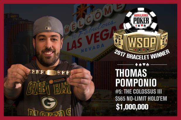THOMAS POMPONIO SNARES $1,000,000 WITH COLOSSUS III VICTORY