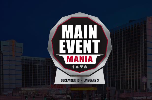 BALLYS LAS VEGAS HOSTS MAIN EVENT MANIA LIVE TOURNAMENT SERIES FROM DEC 10 TO JAN 3, 2021