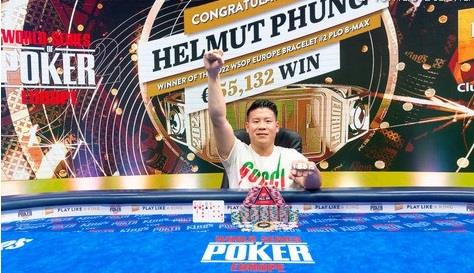 HELMUT PHUNG STRIKES GOLD AT 2022 WSOP EUROPE IN EVENT #2: POT-LIMIT OMAHA