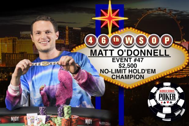 MATT O'DONNELL WINS HIS FIRST WSOP GOLD BRACELET AND $551,941