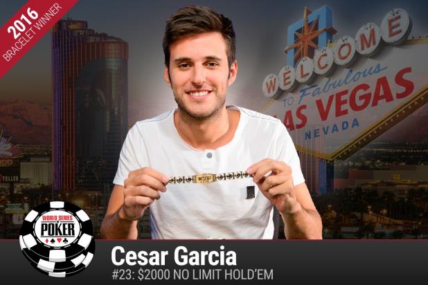 HAIL CESAR! CESAR GARCIA WINS $2K NO-LIMIT HOLD'EM EVENT