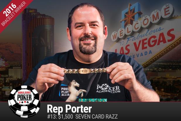ALL THAT RAZZ! REP PORTER WINS $1,500 BUY-IN RAZZ GOLD BRACELET