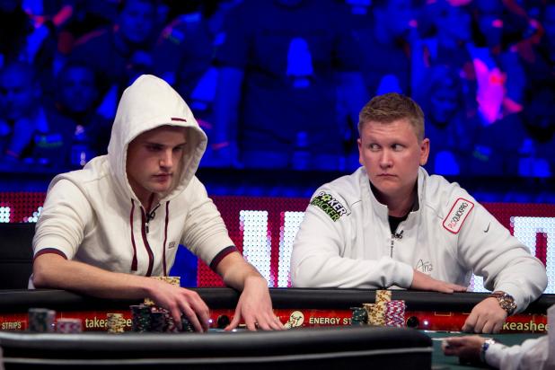ALL EYES ON HEINZ AS HE ENTERS TUESDAY'S SHOWDOWN AS CHIP LEADER