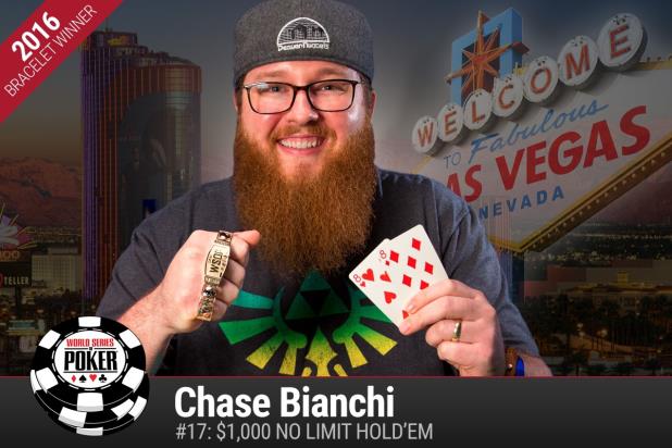 CHASE BIANCHI PREVAILS IN $1,000 NO-LIMIT HOLD'EM