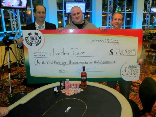 JONATHAN TAYLOR WINS THIRD RING IN LODGE CASINO MAIN EVENT