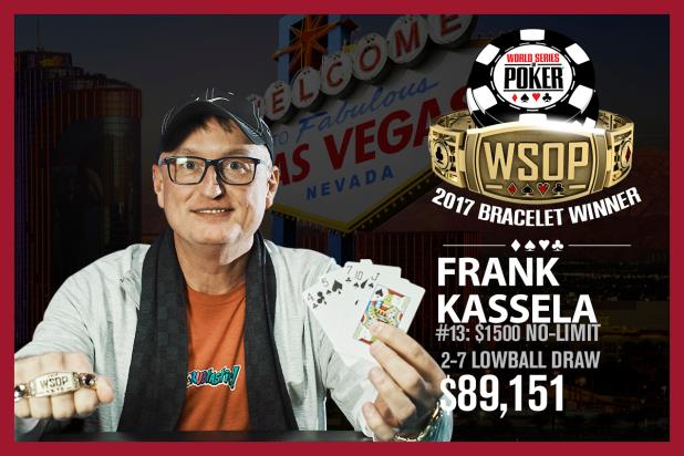 FRANK KASSELA WINS $1,500 NO-LIMIT 2-7 SINGLE DRAW