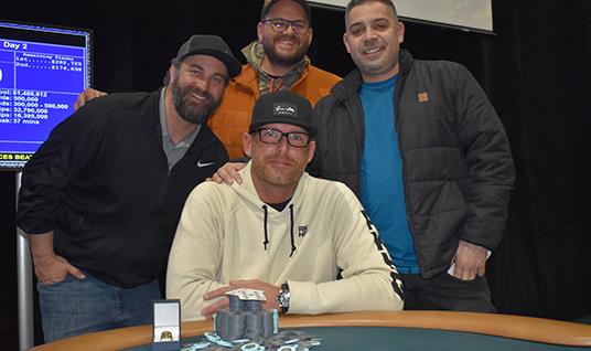 DAVID SCHONBACK WINS HORSESHOE HAMMOND MAIN EVENT FOR $282,725