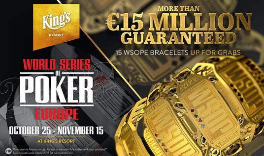 WSOP ANNOUNCES 14th ANNUAL WSOP EUROPE SCHEDULE & INITIAL INTERNATIONAL CIRCUIT SCHEDULES