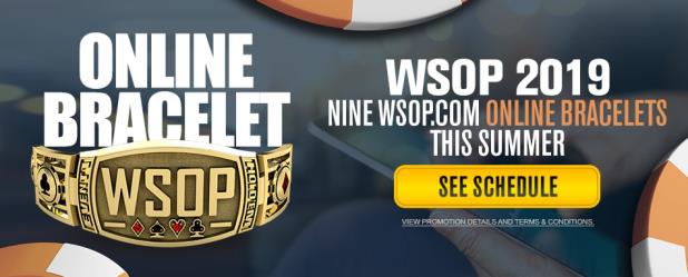 WSOP.COM ONLINE BRACELET EVENTS ANNOUNCED FOR 2019 WSOP