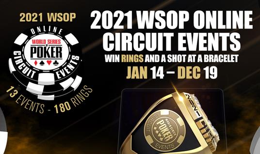 WSOP ANNOUNCES ONLINE CIRCUIT SERIES FOR 2021 SEASON