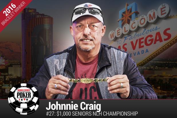 HERE'S JOHNNIE! JOHNNIE CRAIG WINS 2016 WSOP SENIORS CHAMPIONSHIP