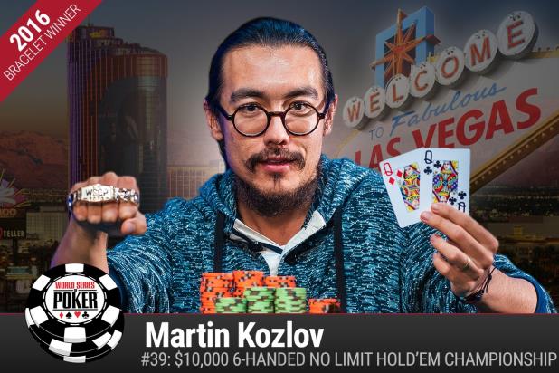 MARTIN KOZLOV WINS THRILLING VICTORY IN $10K SIX-HANDED NLHE CHAMPIONSHIP